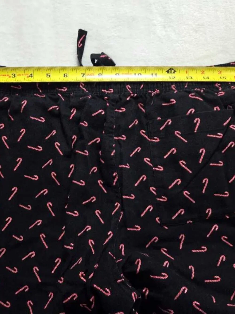 New M J,Crew flannel pajama pant in Christmas Candy Cane print sleep bottoms